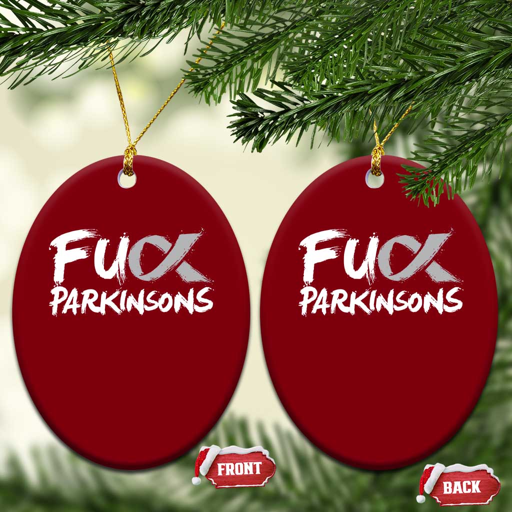 Fuck Parkinsons Ceramic Ornament Parkinsons Disease Awareness Month