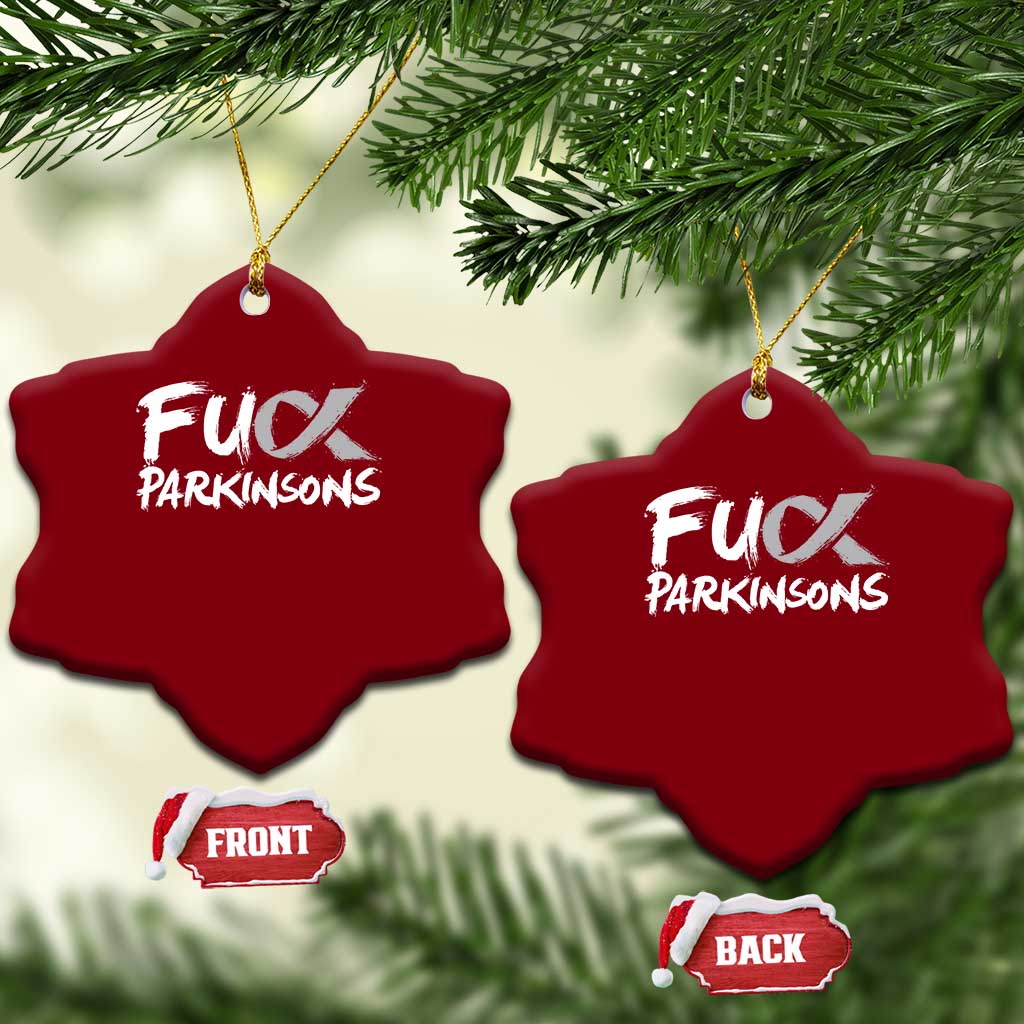 Fuck Parkinsons Ceramic Ornament Parkinsons Disease Awareness Month