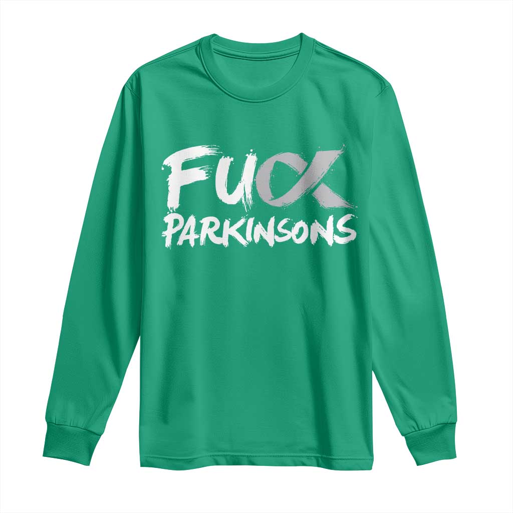 Fuck Parkinsons Long Sleeve Shirt Parkinsons Disease Awareness Month