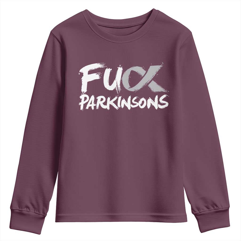 Fuck Parkinsons Youth Sweatshirt Parkinsons Disease Awareness Month