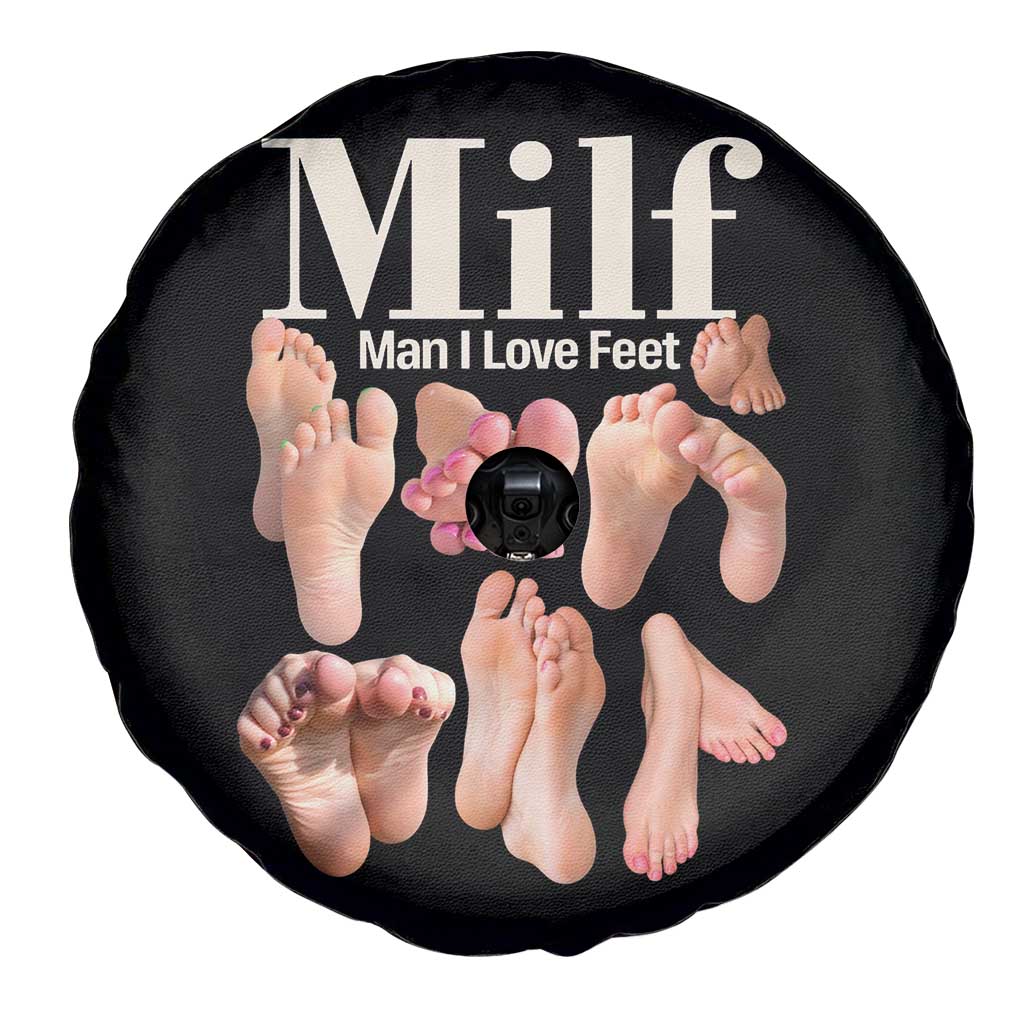 MILF Man I Love Feet Spare Tire Cover Funny Sexy Inappropriate Saying Quote