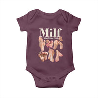 MILF Man I Love Feet Baby Onesie Funny Sexy Inappropriate Saying Quote