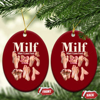 MILF Man I Love Feet Ceramic Ornament Funny Sexy Inappropriate Saying Quote