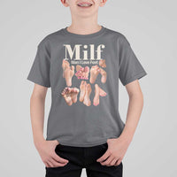 MILF Man I Love Feet T Shirt For Kid Funny Sexy Inappropriate Saying Quote