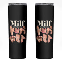 MILF Man I Love Feet Skinny Tumbler Funny Sexy Inappropriate Saying Quote