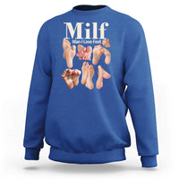 MILF Man I Love Feet Sweatshirt Funny Sexy Inappropriate Saying Quote