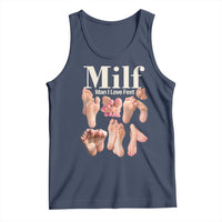 MILF Man I Love Feet Tank Top Funny Sexy Inappropriate Saying Quote