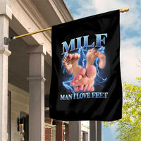 Inappropriate Adult Garden Flag Vintage Bootleg MILF Man I Love Feet