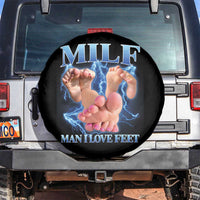 Inappropriate Adult Spare Tire Cover Vintage Bootleg MILF Man I Love Feet