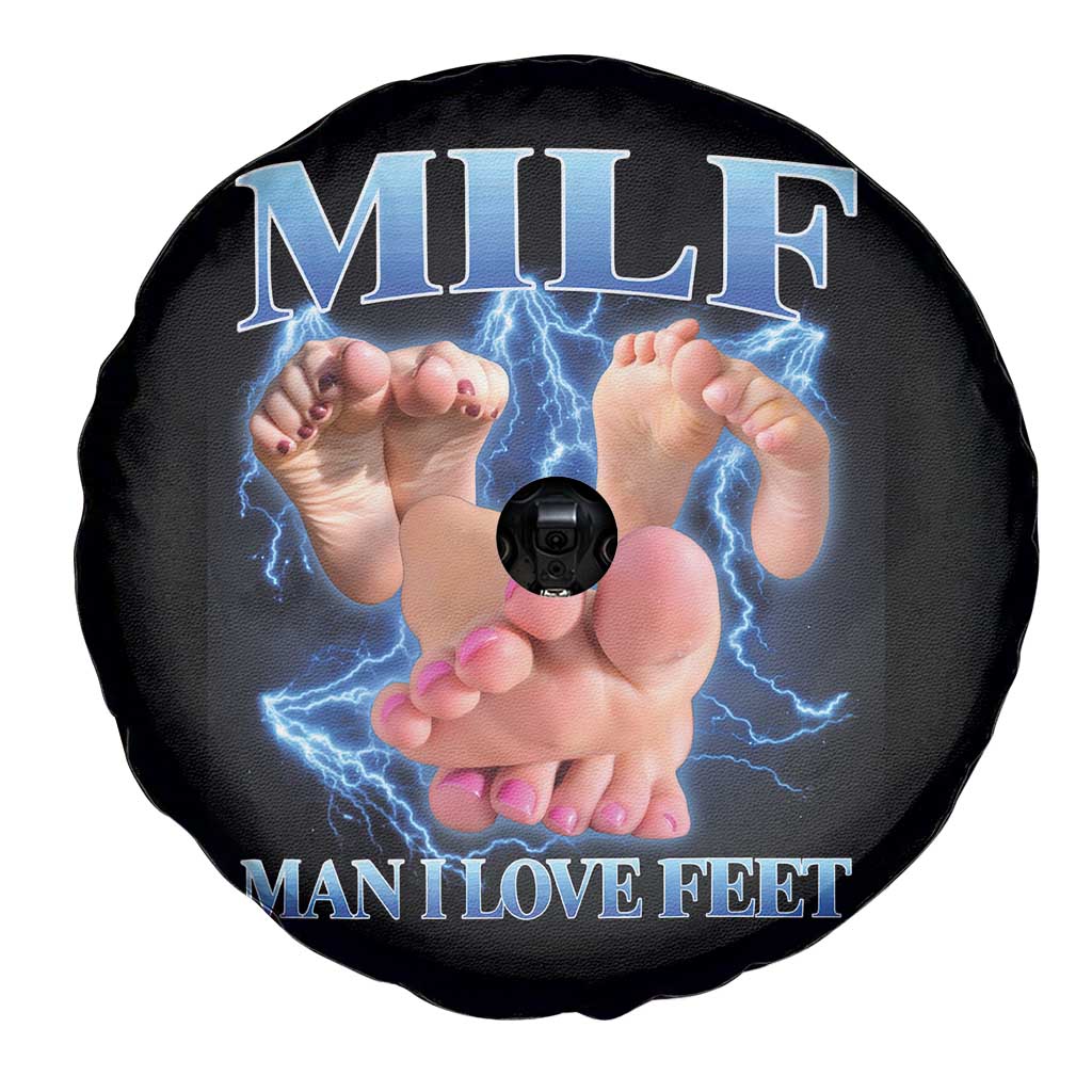 Inappropriate Adult Spare Tire Cover Vintage Bootleg MILF Man I Love Feet