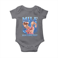 Inappropriate Adult Baby Onesie Vintage Bootleg MILF Man I Love Feet