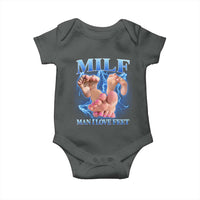 Inappropriate Adult Baby Onesie Vintage Bootleg MILF Man I Love Feet