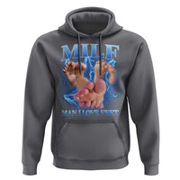 Inappropriate Adult Hoodie Vintage Bootleg MILF Man I Love Feet