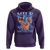 Inappropriate Adult Hoodie Vintage Bootleg MILF Man I Love Feet