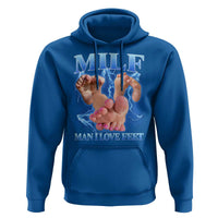 Inappropriate Adult Hoodie Vintage Bootleg MILF Man I Love Feet