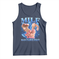 Inappropriate Adult Tank Top Vintage Bootleg MILF Man I Love Feet