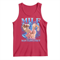 Inappropriate Adult Tank Top Vintage Bootleg MILF Man I Love Feet