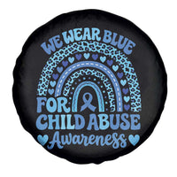 We Wear Blue Child Abuse Prevention Spare Tire Cover