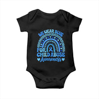 We Wear Blue Child Abuse Prevention Baby Onesie