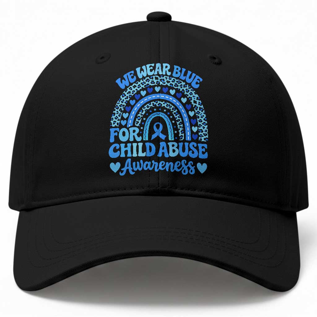 We Wear Blue Child Abuse Prevention Baseball Cap