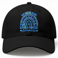 We Wear Blue Child Abuse Prevention Baseball Cap
