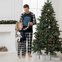 We Wear Blue Child Abuse Prevention Plaid Pajama Set