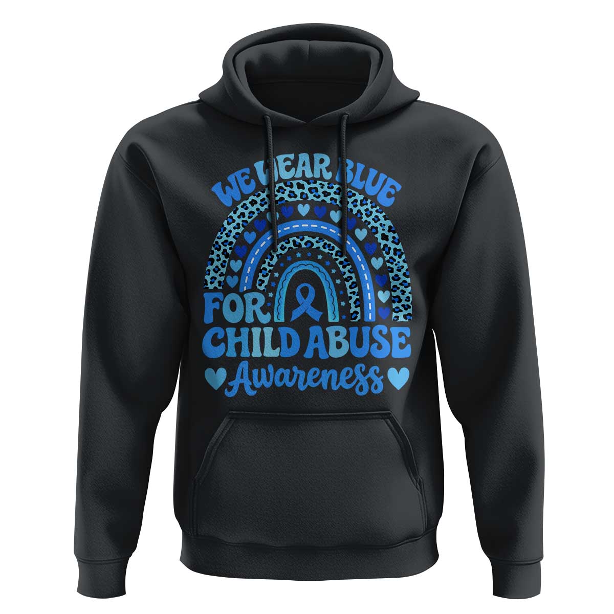 We Wear Blue Child Abuse Prevention Hoodie