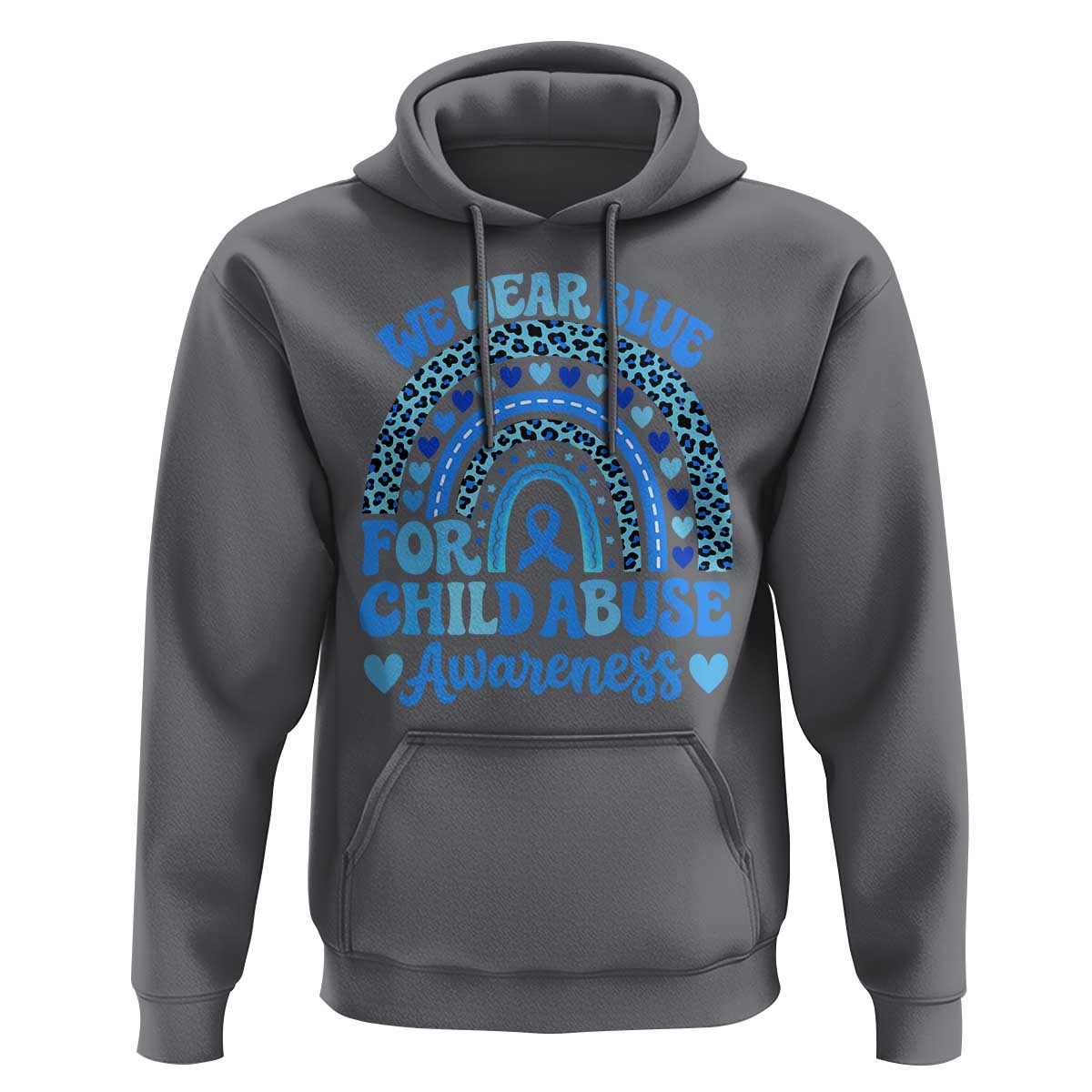 We Wear Blue Child Abuse Prevention Hoodie