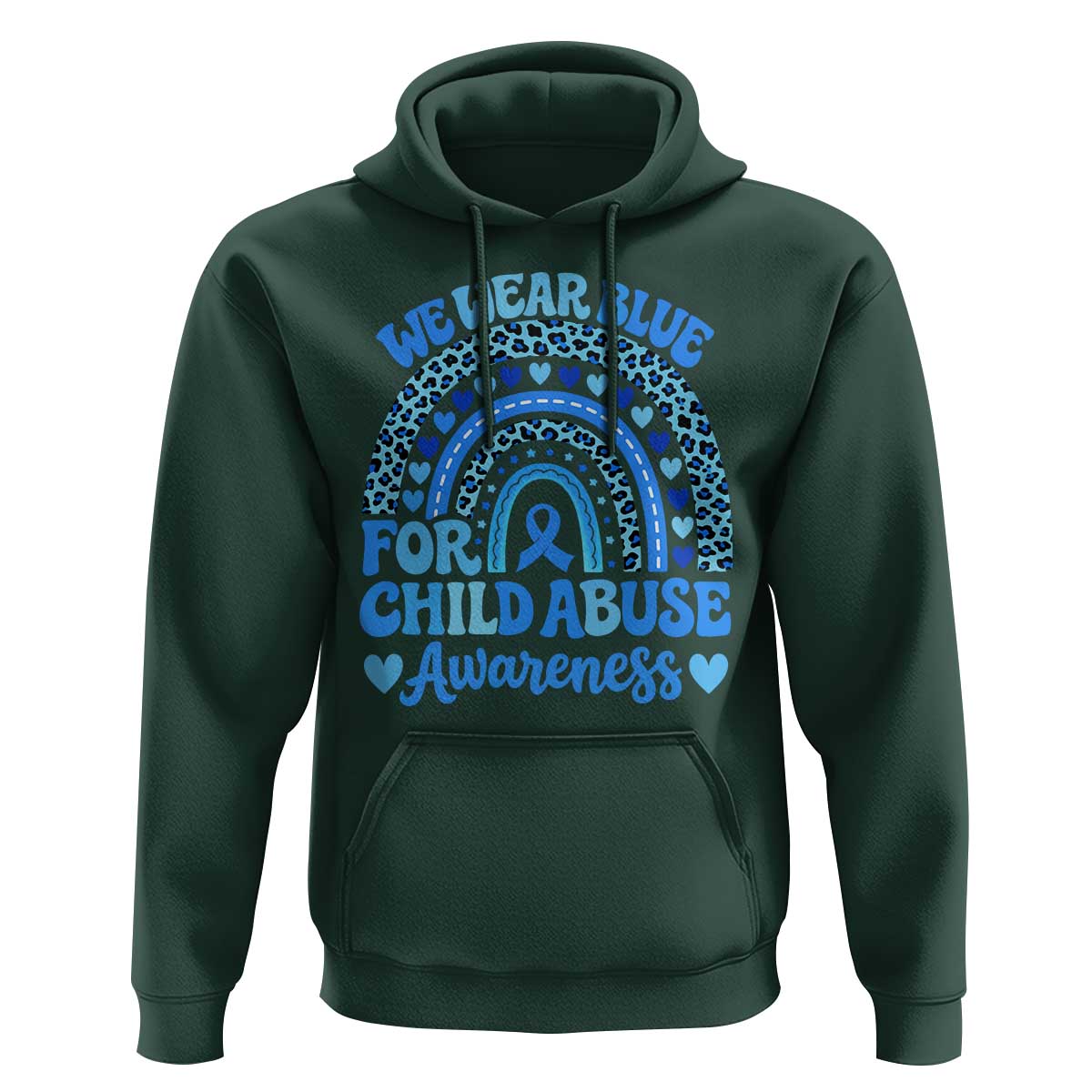 We Wear Blue Child Abuse Prevention Hoodie