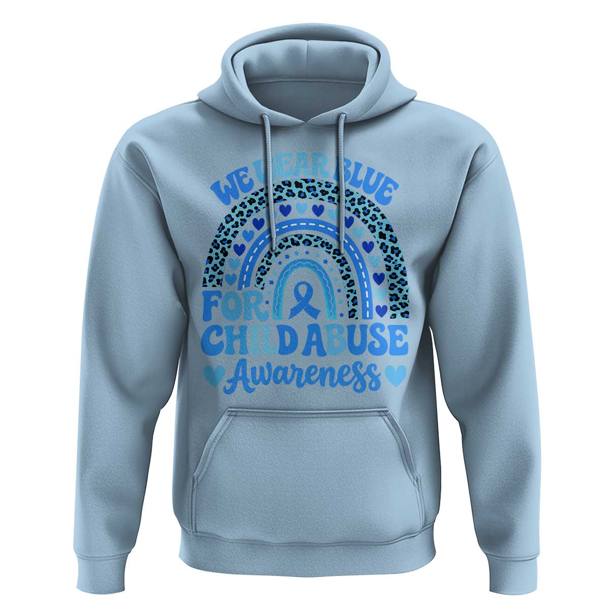 We Wear Blue Child Abuse Prevention Hoodie