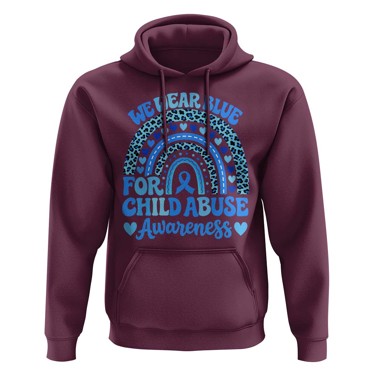 We Wear Blue Child Abuse Prevention Hoodie