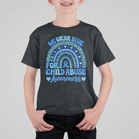We Wear Blue Child Abuse Prevention T Shirt For Kid