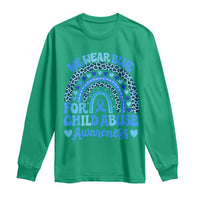 We Wear Blue Child Abuse Prevention Long Sleeve Shirt