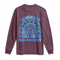 We Wear Blue Child Abuse Prevention Long Sleeve Shirt