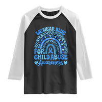 We Wear Blue Child Abuse Prevention Raglan Shirt