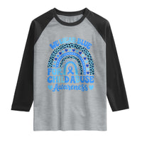 We Wear Blue Child Abuse Prevention Raglan Shirt