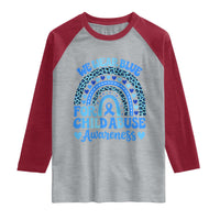 We Wear Blue Child Abuse Prevention Raglan Shirt