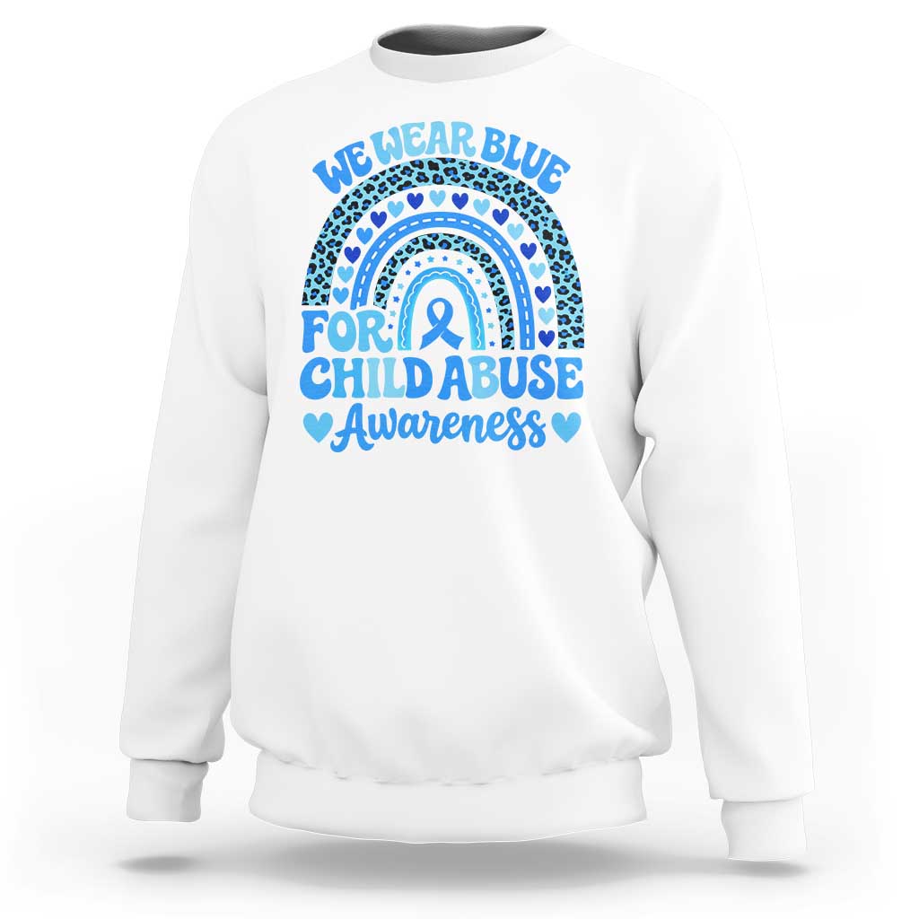 We Wear Blue Child Abuse Prevention Sweatshirt