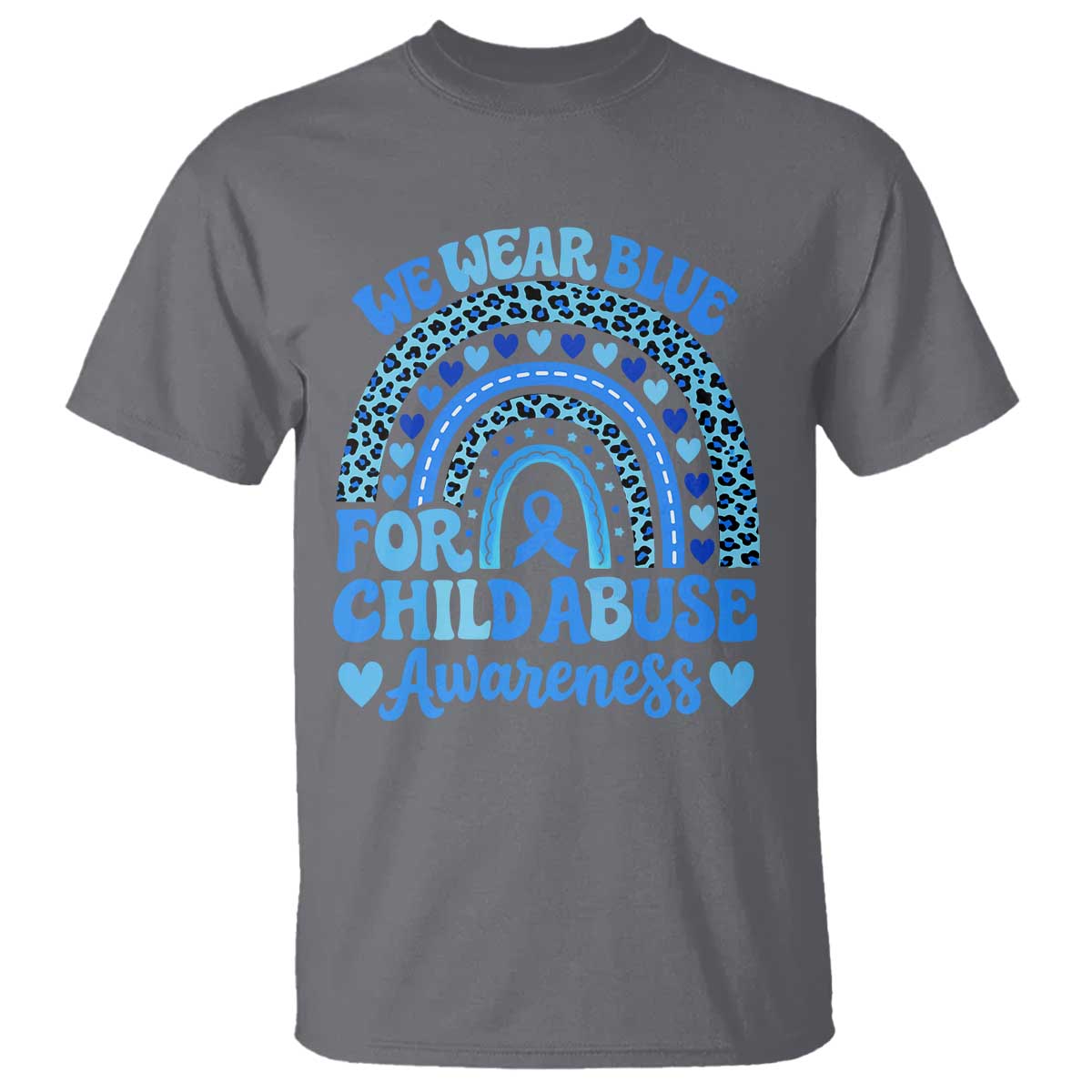 We Wear Blue Child Abuse Prevention T Shirt