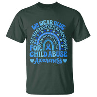 We Wear Blue Child Abuse Prevention T Shirt