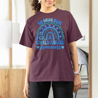 We Wear Blue Child Abuse Prevention T Shirt For Women