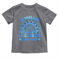 We Wear Blue Child Abuse Prevention Toddler T Shirt