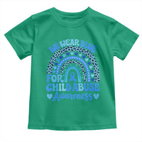We Wear Blue Child Abuse Prevention Toddler T Shirt