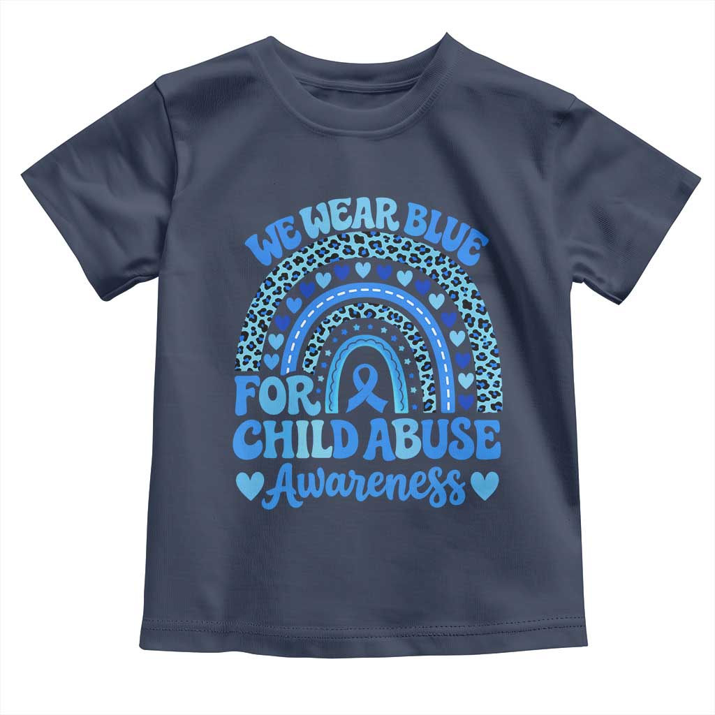 We Wear Blue Child Abuse Prevention Toddler T Shirt