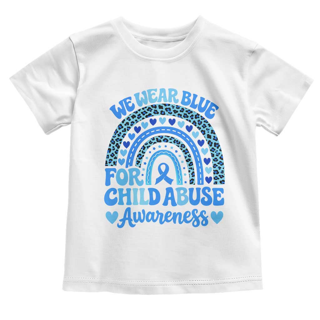 We Wear Blue Child Abuse Prevention Toddler T Shirt