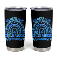 We Wear Blue Child Abuse Prevention Tumbler Cup