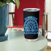 We Wear Blue Child Abuse Prevention Tumbler Cup
