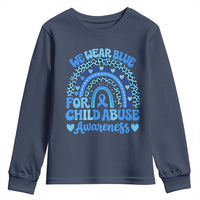 We Wear Blue Child Abuse Prevention Youth Sweatshirt