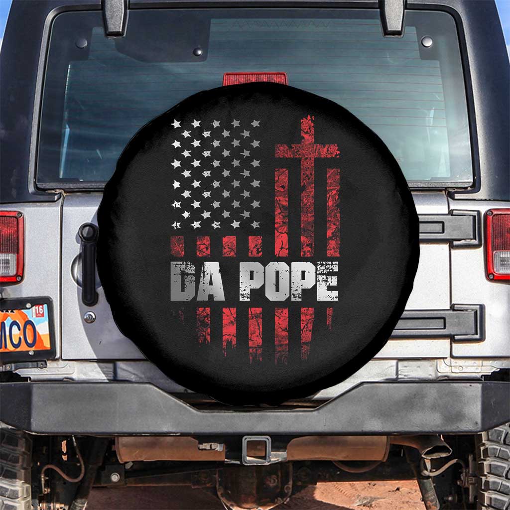 Da Pope Leo XIV Spare Tire Cover From America Chicago America US Flag