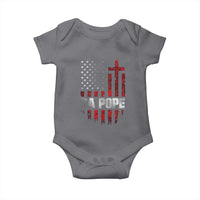 Da Pope Leo XIV Baby Onesie From America Chicago America US Flag
